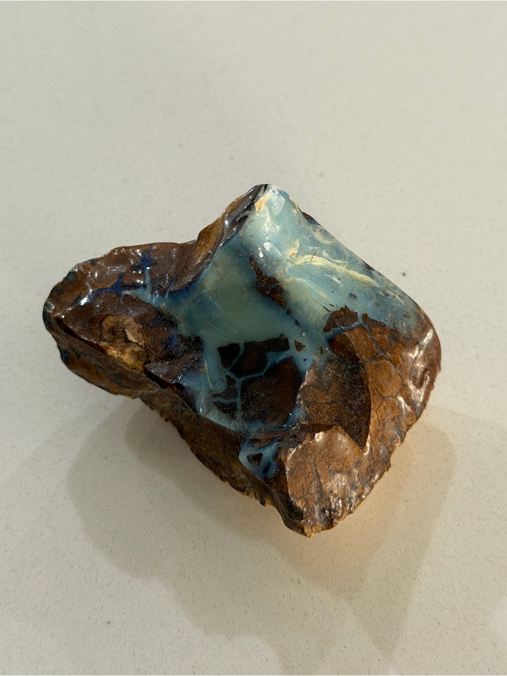 82.0 grams of Boulder Opal Blue and Brown Decorative specimen